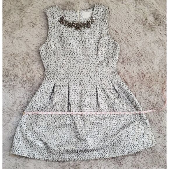 NWOT J.O.A. Los Angeles Embellished Metallic Dress - Picture 6 of 9